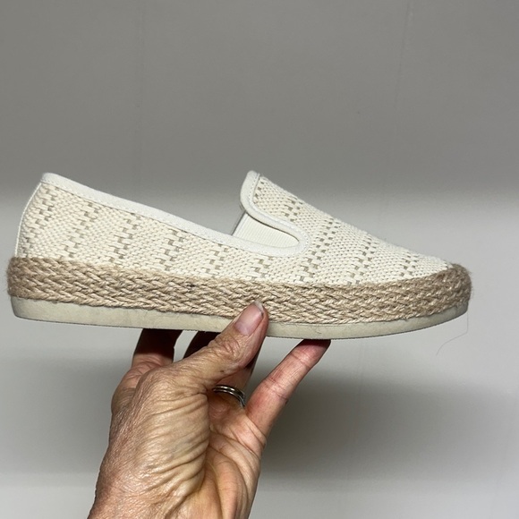Esprit Nadine Cream Espadrille Slip-Ons - Picture 2 of 9
